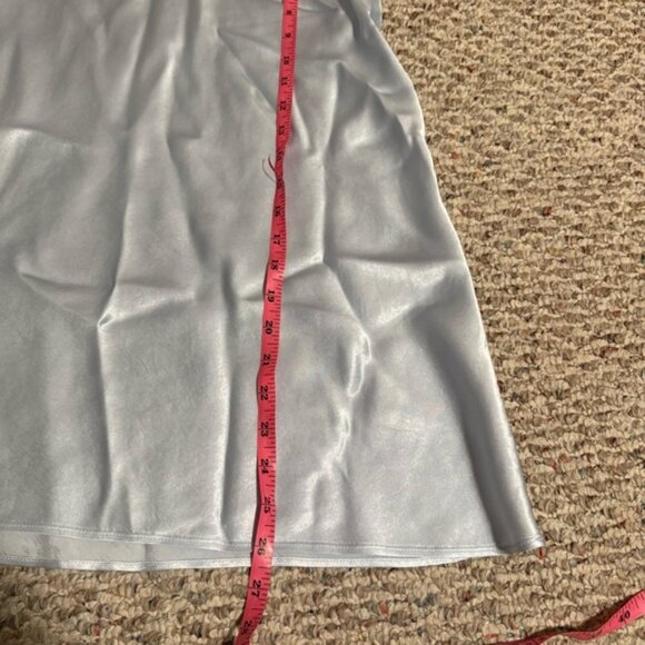 Aritzia Babaton Baby Blue Midi Slip Skirt- Size 2 - Picture 6 of 10